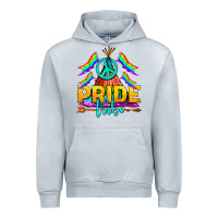 Heather Grey LGBTQ+ Pride Tribe Urban Hoodie - BundleAndBundleShop