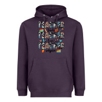 Plum teacher teach love inspire Heavyweight Hoodie - JahusDesignShop