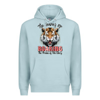 Blue Mist the heavens are roaring tiger Premium Hoodie - MaliasSmallBusiness
