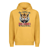 Mustard the heavens are roaring tiger Premium Hoodie - MaliasSmallBusiness