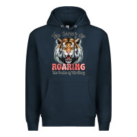 Navy the heavens are roaring tiger Premium Hoodie - MaliasSmallBusiness