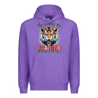 Purple the heavens are roaring tiger Premium Hoodie - MaliasSmallBusiness
