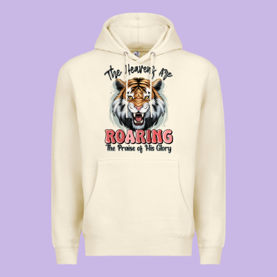 The Heavens Are Roaring Tiger Premium Hoodie Designed By Maliassmallbusiness