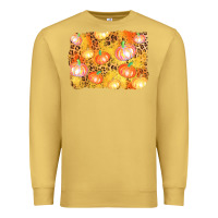 Antique Gold fall pumpkin background Premium Sweatshirt - AdoDesignShop