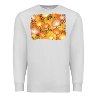 Dove Grey fall pumpkin background Premium Sweatshirt - AdoDesignShop