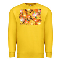 Lemon fall pumpkin background Premium Sweatshirt - AdoDesignShop