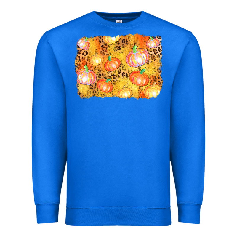 Fall Pumpkin Background Premium Sweatshirt by AdoDesignShop | Teevron