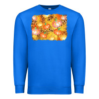 True Royal fall pumpkin background Premium Sweatshirt - AdoDesignShop