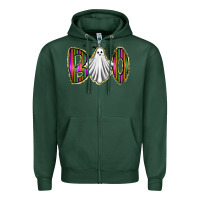 Sports Green boo ghost Zipper Hoodie - RacoonDesign