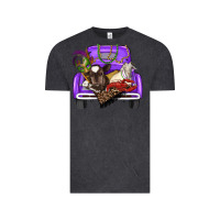 Vintage Black Mardi Gras Truck With Farm Animals Vintage Tee - RanaPortraitStore