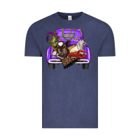 Vintage Denim Mardi Gras Truck With Farm Animals Vintage Tee - RanaPortraitStore