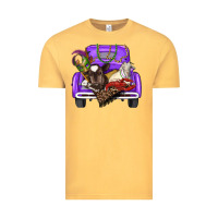 Vintage Mustard Mardi Gras Truck With Farm Animals Vintage Tee - RanaPortraitStore