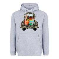 Heather Grey farm truck,back to school Heavyweight Hoodie - JahusDesignShop