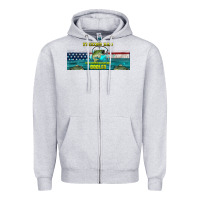 Heather Grey fishing dad  libbey glass Zipper Hoodie - HRA Design Shop