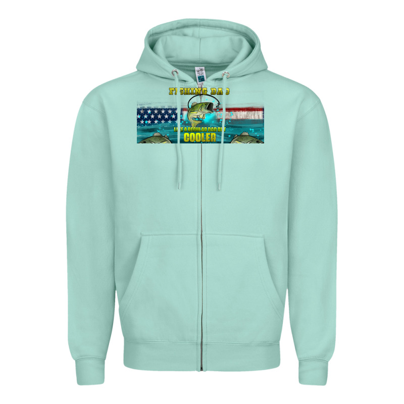 Fishing Dad  Libbey Glass Zipper Hoodie by HRA Design Shop | Teevron