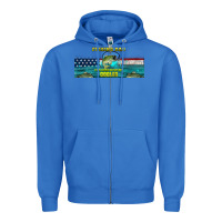 True Royal fishing dad  libbey glass Zipper Hoodie - HRA Design Shop