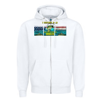 White fishing dad  libbey glass Zipper Hoodie - HRA Design Shop