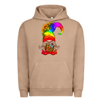 Pigment Burro LGBTQ+ Pride Gnome With Donut Urban Hoodie - BundleAndBundleShop