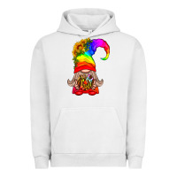 Pigment Lunar Rock LGBTQ+ Pride Gnome With Donut Urban Hoodie - BundleAndBundleShop