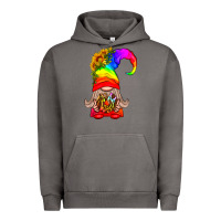 Pigment Tornado LGBTQ+ Pride Gnome With Donut Urban Hoodie - BundleAndBundleShop