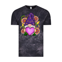 Cloud Black Mardi Gras gnome Vintage Tee - RanaPortraitStore