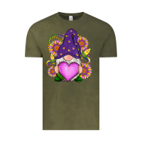 Vintage Olive Mardi Gras gnome Vintage Tee - RanaPortraitStore