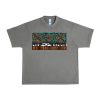 Tornado Rusty Sunflowers with Cowhide and Turquoise Urban Heavy Tee - RanaPortraitStore