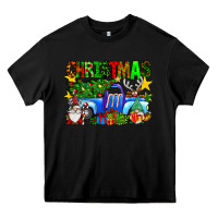 Black christmas truck Heavy Core Tee - SublimationCraftShop