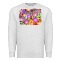 Oatmeal Heather colourful pumpkin background Premium Sweatshirt - AdoDesignShop