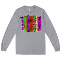 Heather Grey Halloween Brushstrokes Long Sleeve Tee - texasbilliewilder