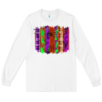 White Halloween Brushstrokes Long Sleeve Tee - texasbilliewilder