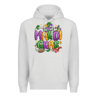 Dove Grey mardi gras Premium Hoodie - MaliasSmallBusiness