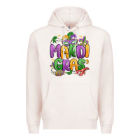 Pale Pink mardi gras Premium Hoodie - MaliasSmallBusiness