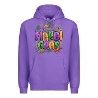 Purple mardi gras Premium Hoodie - MaliasSmallBusiness