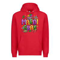 Red mardi gras Premium Hoodie - MaliasSmallBusiness