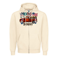 Sandshell home of the brave Zipper Hoodie - CowhideDigitalArt