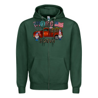 Sports Green home of the brave Zipper Hoodie - CowhideDigitalArt
