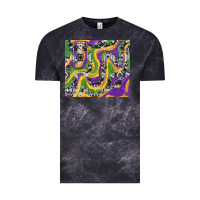 Cloud Black Mardi Gras Cowhide Vintage Tee - RanaPortraitStore