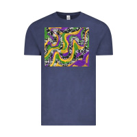 Vintage Denim Mardi Gras Cowhide Vintage Tee - RanaPortraitStore