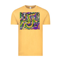 Vintage Mustard Mardi Gras Cowhide Vintage Tee - RanaPortraitStore