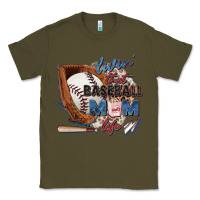 Army Green livin' that baseball mom life Classic Tee - Zillion Design Studio