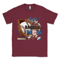 Burgundy livin' that baseball mom life Classic Tee - Zillion Design Studio