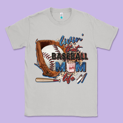 Livin' That Baseball Mom Life Classic Tee Designed By Zillion Design Studio