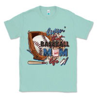 Seafoam livin' that baseball mom life Classic Tee - Zillion Design Studio