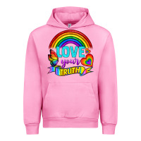 Fuchsia Pink Love Your Truth Urban Hoodie - BundleAndBundleShop
