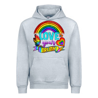 Heather Grey Love Your Truth Urban Hoodie - BundleAndBundleShop