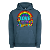 Pigment Midnight Navy Love Your Truth Urban Hoodie - BundleAndBundleShop