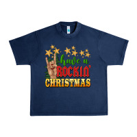 Navy have a rockin christmas Urban Heavy Tee - BarkalooDesign