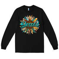 Black blessed sunflower Long Sleeve Tee - RanaPortraitStore
