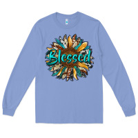 Colony Blue blessed sunflower Long Sleeve Tee - RanaPortraitStore